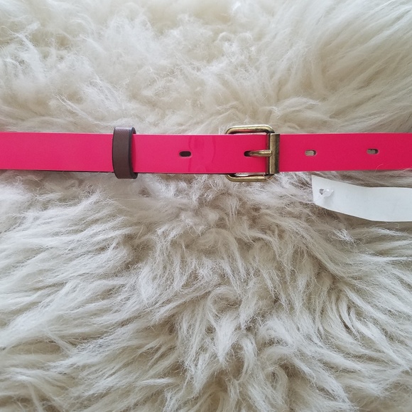 NWT Madewell Patent Leather Pink Belt Orig $39.50 - Picture 4 of 7